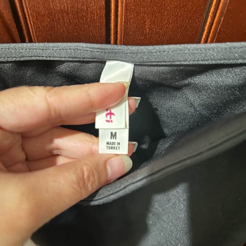 Black Bodycon Strapless Top